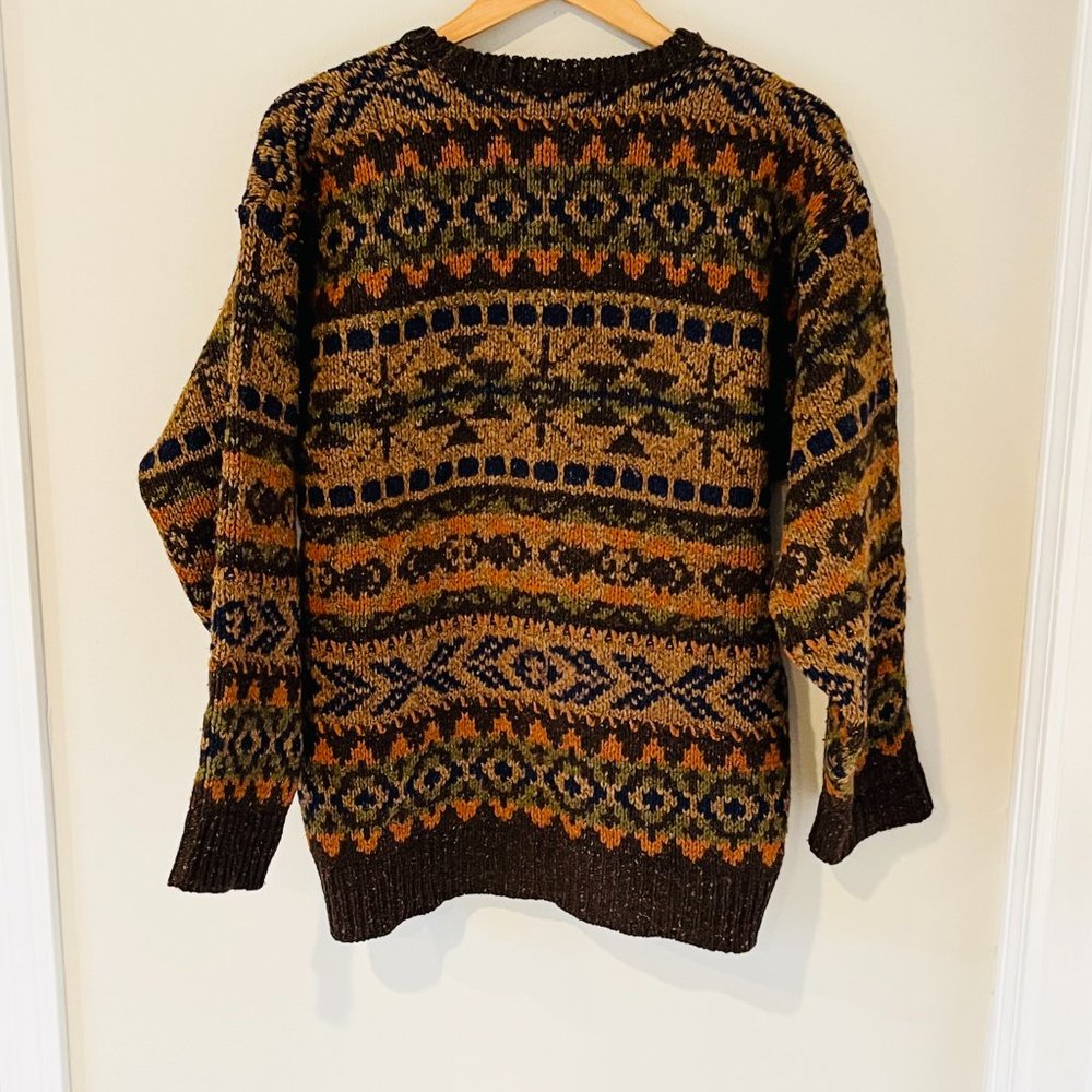Burberry Multicolor Patterned Crew Neck Sweater - image 5